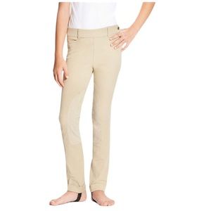 Ariat Heritage Side Zip Knee Patch Jod Girls Sz 12 Tan‎ Saddle Pants NWT